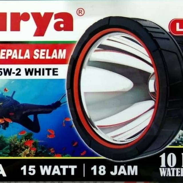 Lampu Senter Kepala Selam Led Surya 15W