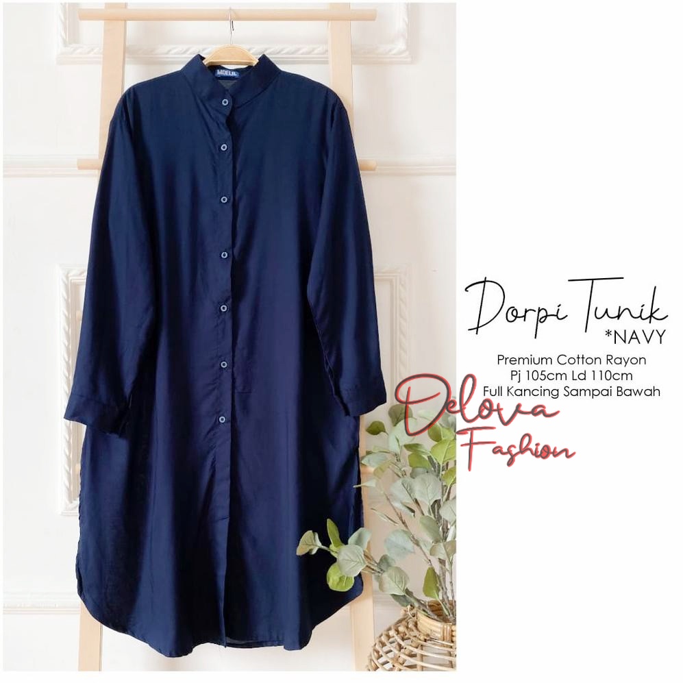 Moela Tunik Polos Rayon XL XXL LD 110 120