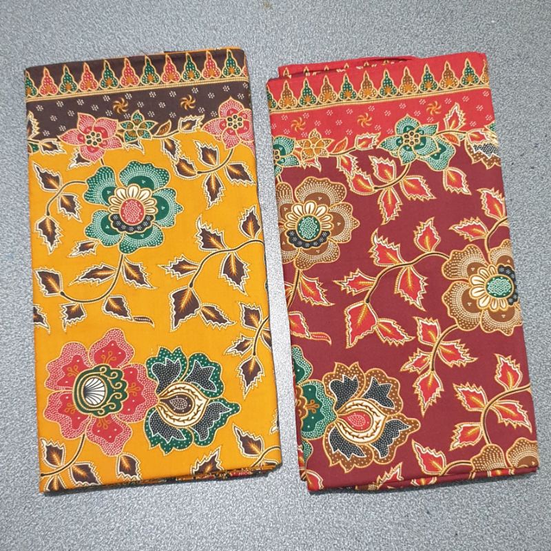 KAIN SEKAR MEKAR JARIK BATIK PEKALONGAN MOTIF BUNGA HALUS / KAIN BATIK PANJANG BY UNGGUL JAYA