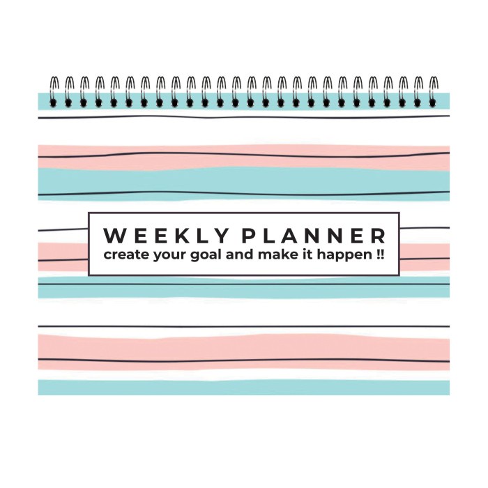 

[RESTOCK] Weekly Planner Book Catatan Mingguan A5