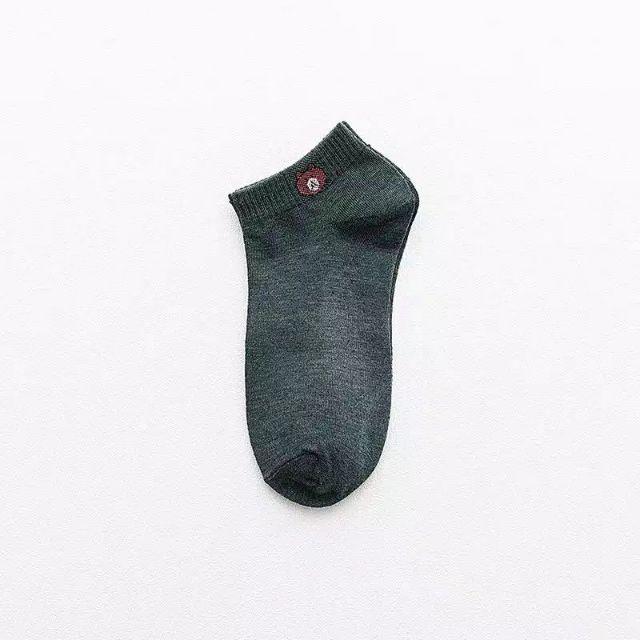 EV - KAUS KAKI PENDEK H006 MOTIF PANDA DENGAN BERBAGAI WARNA-HIJAU TUA