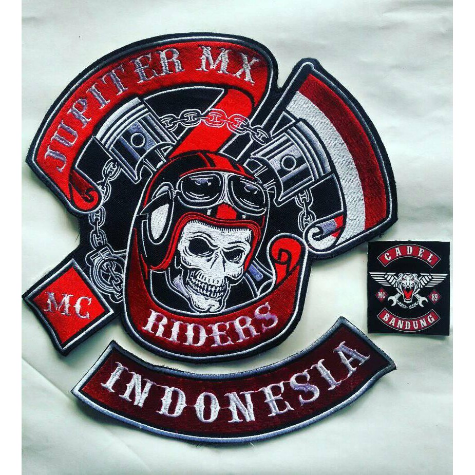 Emblem Bordir Punggung Jupiter MX Emblem Bordir Yamaha MX Emblem Punggung JUPITER MX BONUS STICKER