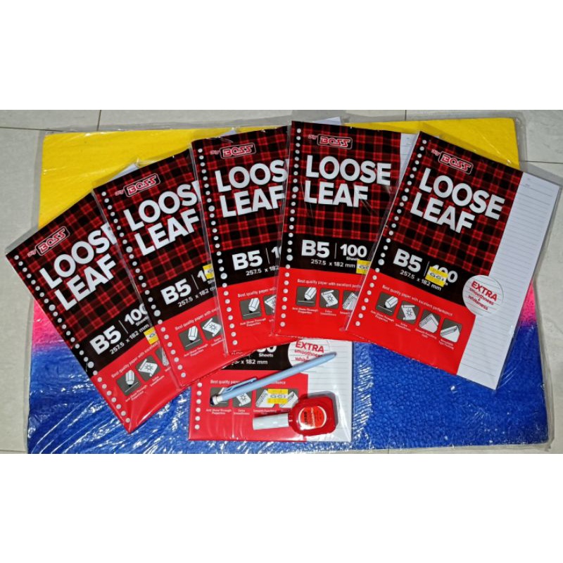 

LOOSE LEAF BIG BOSS BERGARIS UKURAN B5 ISI 100 LEMBAR