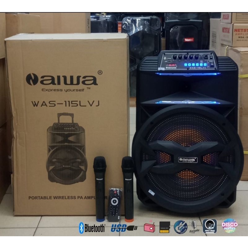 SPEAKER PORTABLE AIWA 115 LVJ 15 INCH AIWA 115LVJ 15INCH WAS 115 LVJ