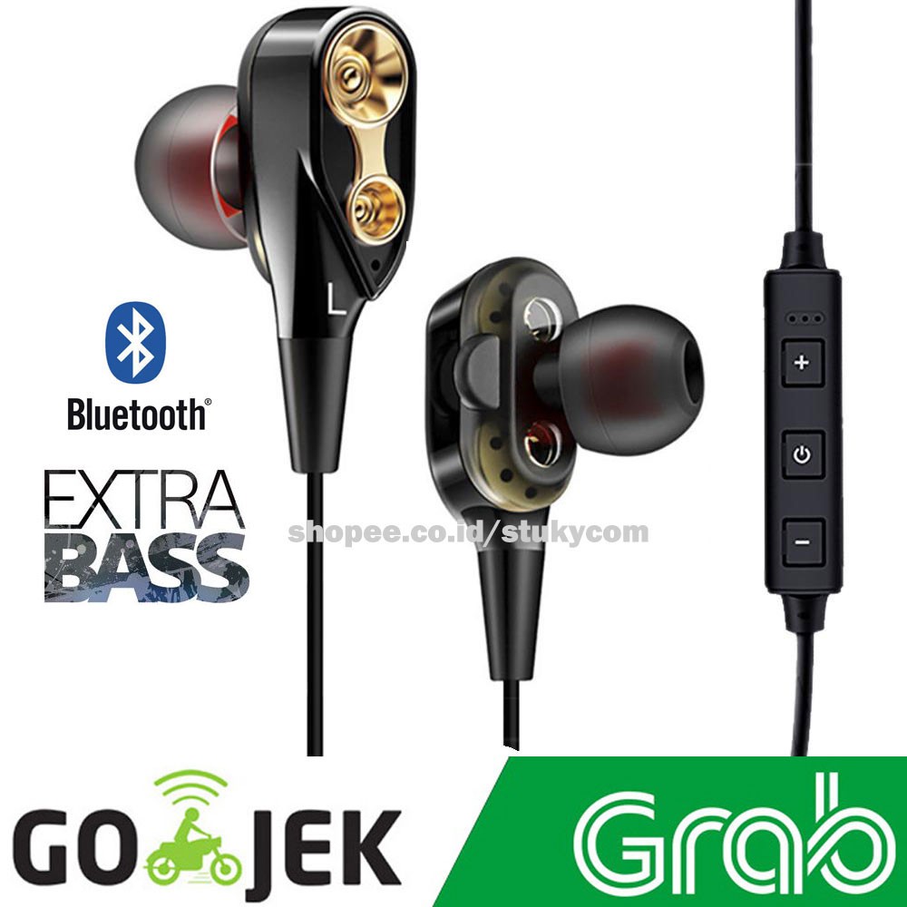 Stereo Bluetooth Earphone Wireless Sport BASS SUPER PREMIUM