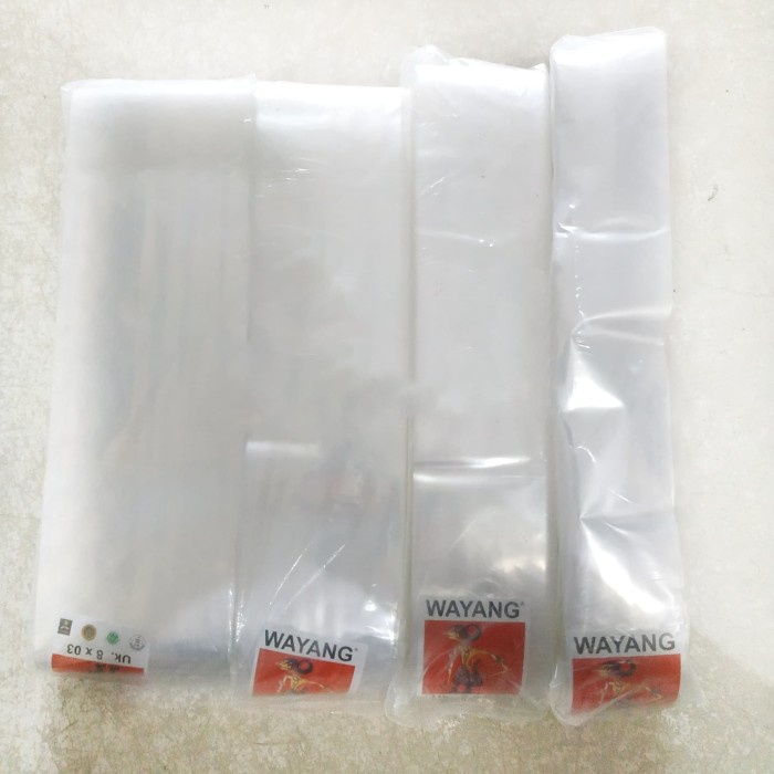 Plastik PP Rol Wayang Uk. 3cm - 15cm (500gr)