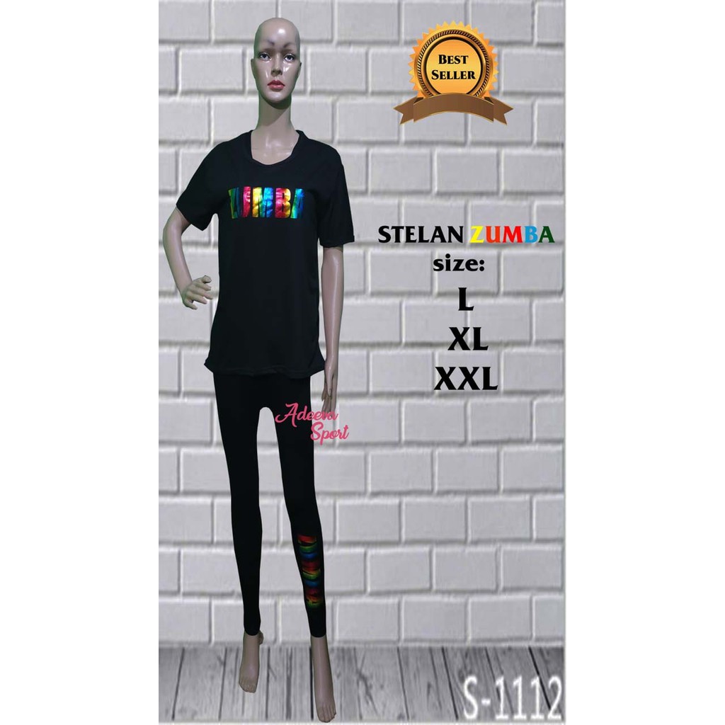 SETELAN ZUMBA - SETELAN ZUMBA PELANGI - SET ZUMBA IMPORT - SETELAN SENAM MURAH - SETELAN GYM