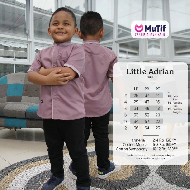 SARIMBIT MUTIF ARINA PURPLE GAMIS ARINA KOKO ADRIAN