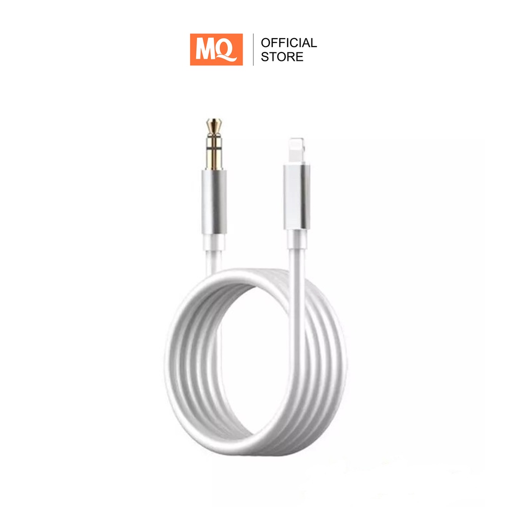 MQ Kabel AUX Audio Lightning To Jack 3.5mm 1Meter Gold Plate T 007