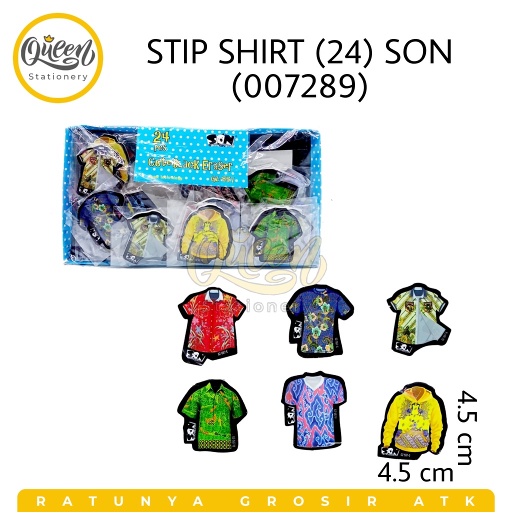 

1 PCS STIP SHIRT (24) SON / PENGHAPUS BENTUK / PENGHAPUS LUCU / PENGHAPUS MURAH (007289)