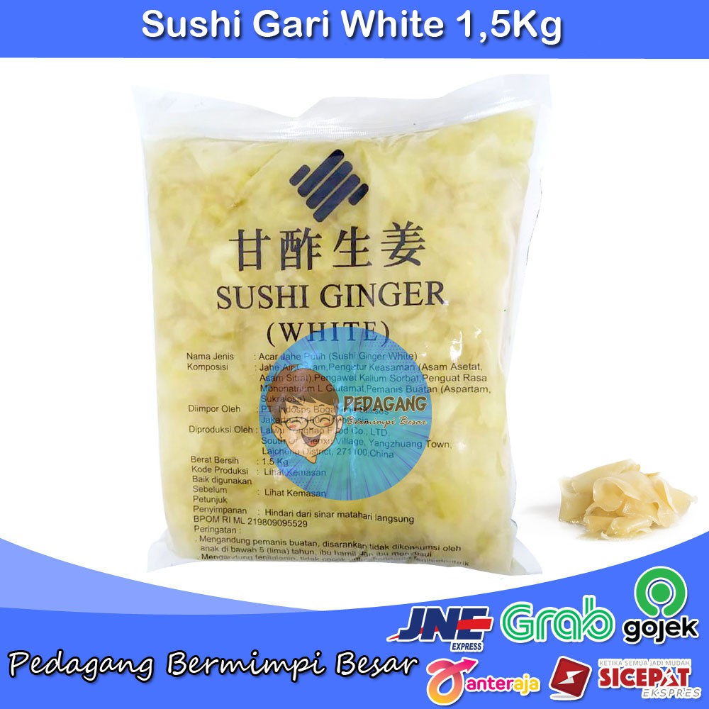 Sushi Gari White 1,5Kg | Acar Jahe | Gari