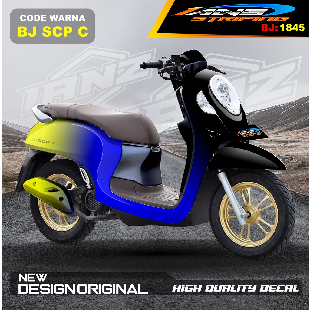 STIKER DECAL SCOOPY FULL BODY / STIKER SCOOPY FULL BODY / STIKER MOTOR SCOOPY NEW DESAIN / STIKER MOTOR TERBARU