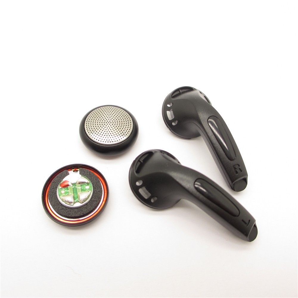 Unit Speaker Earphone 32ohm dengan Kepala Flat &amp; Jaring Baja Diameter 15.4mm