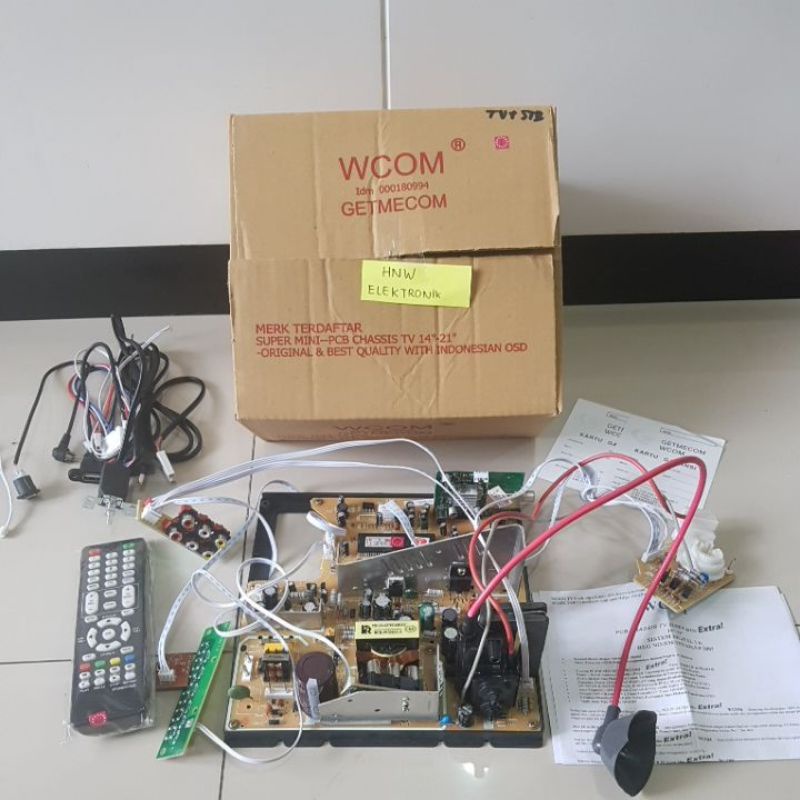 mesin tv Digital cina wcom 14 21 in inch 1 IC 1IC DIGITAL STB wcom FREE BUBBLE WRAP menu internet