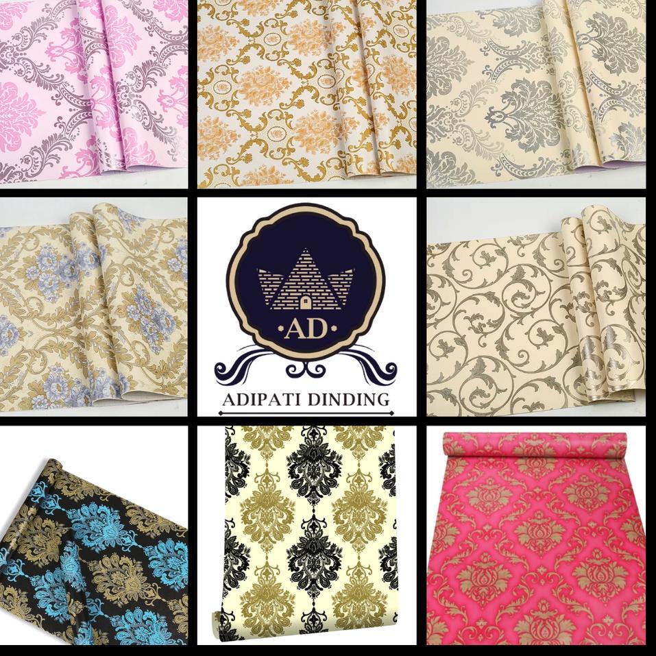 (MENARIK) Wallpaper Motif Batik Elegant, Batik Silver, Batik Pink, Vintage, Batik Hitam, Batik Gold 