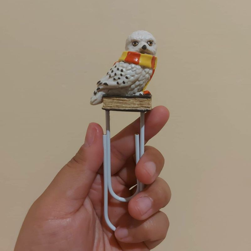 

RESIN BOOKMARK / PEMBATAS BUKU PAPERCLIP JUMBO PLANNER HARRY POTTER