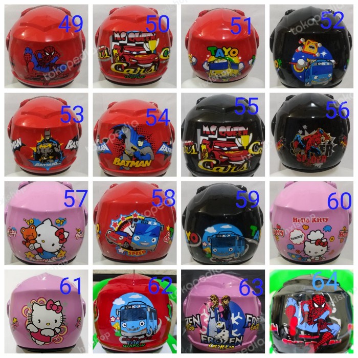 Helm Anak Sni Motif Termurah Untuk Umur 3-10 Tahun Termurah