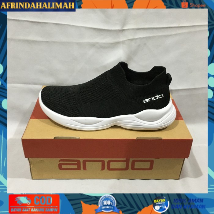 

[TERBARU] Sepatu sekolah anak slip on ANDO KIT KAT