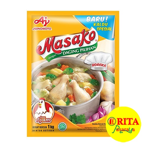 

Masako Bumbu Kaldu Penyedap Rasa Ayam Kemasan 1kg
