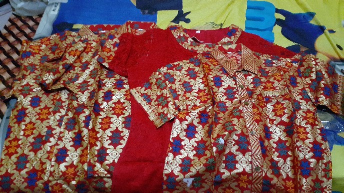 Qnunbatik Batik Keluarga/family Dress/terusan Sherina Brokat