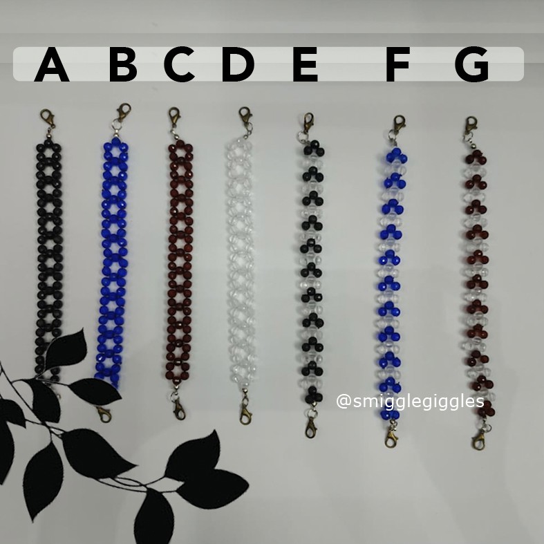 CONNECTOR MASKER HIJAB Kristal Sintetis