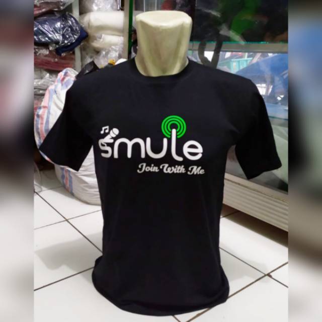 Sablon Kaos smule t-shirt karaoke Bisa COD