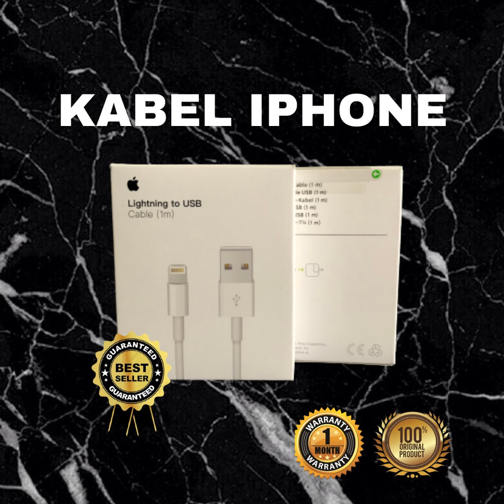 KABEL IPHONE SEGEL RESMI IBOX LIGHTNING TO USB CABLE 100%