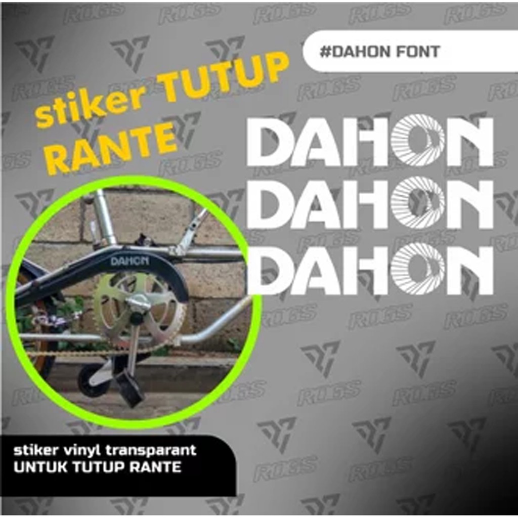 STIKER TUTUP RANTAI DAHON CLASSIC