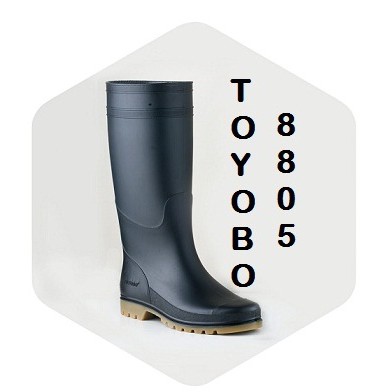 JUAL Sepatu Boot Kerja Karet Hitam Tinggi Panjang Toyobo Boots 8808