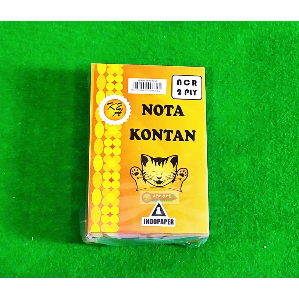 

1 Pcs Zappie Nota Kontan 2ply Kecil K2A