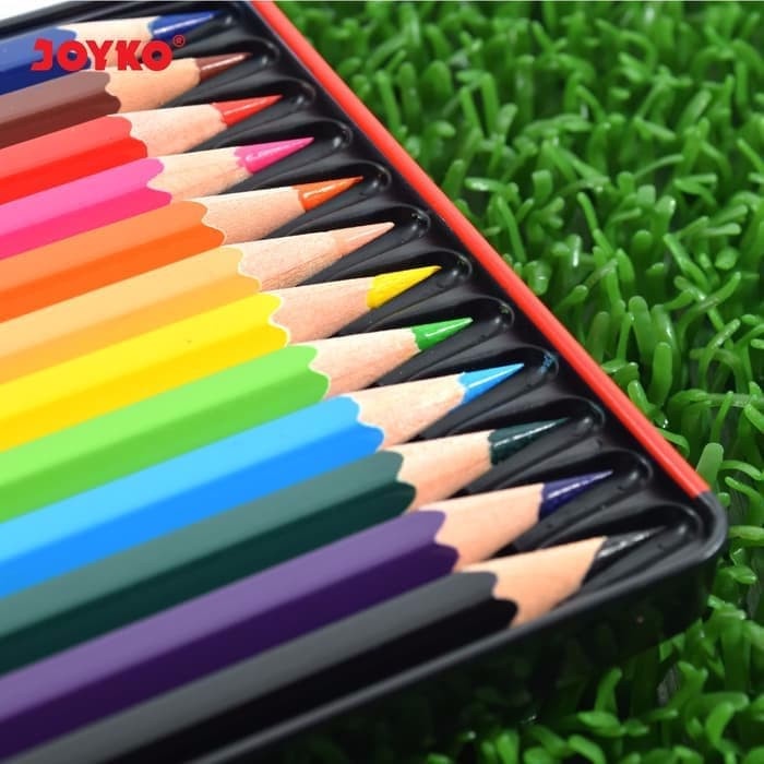 

WARNAPENSIL- PENSIL WARNA KALENG PERSEGI 12 WARNA JOYKO CP-12TC -PENSIL WARNA