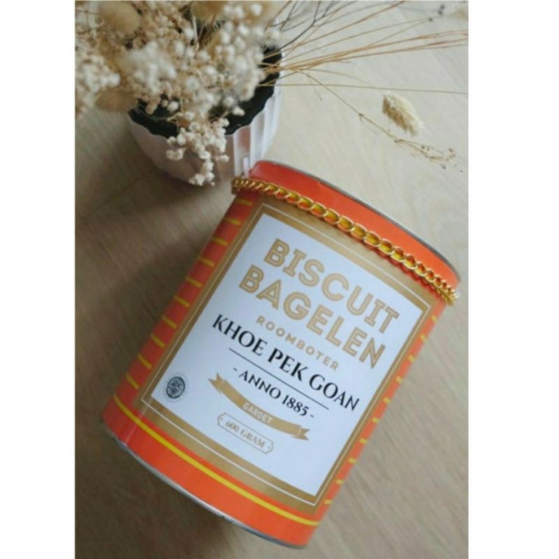 Bagelen Khoe Pek Goan 600 Gram Kaleng - Biscuit Bagelen Roomboter Khoe Pek Goan 600 Gram