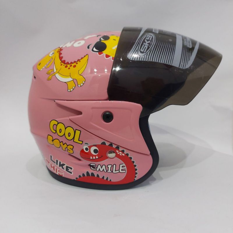 Helm Anak Dino sky 3-9 Tahun