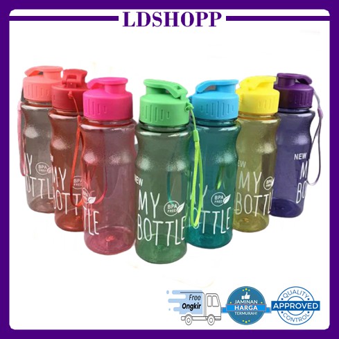 LDS BM1 Botol Minum New My Bottle BPA Free Water Bottle Versi Tutup CETREK Colorful