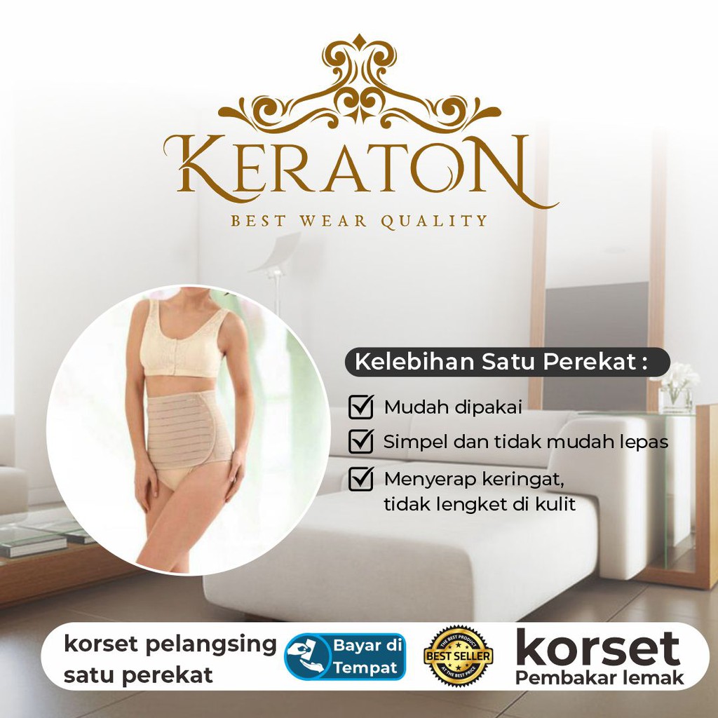 KORSET PELANGSING KERATON PERUT ATAS SAMPAI BB 95KG BERKUALITAS