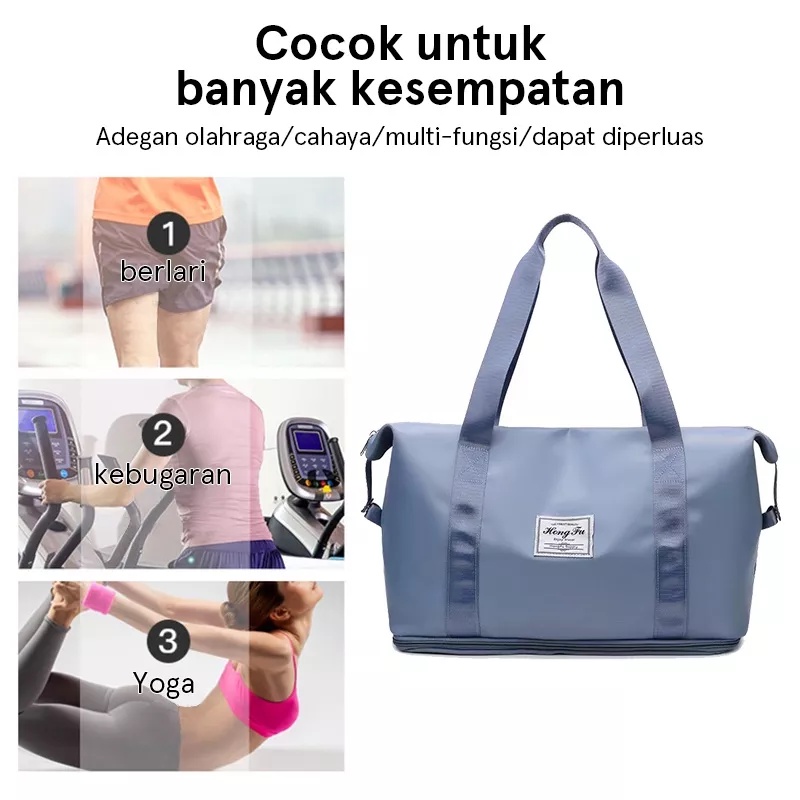 Travel Bag Duffel Tas Travel Portable Gym Bag Tas Fitness Waterproof Tas Jinjing Tas Olahraga - YH169