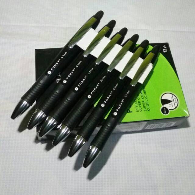 

Pulpen tinta hitam isi 12 pcs