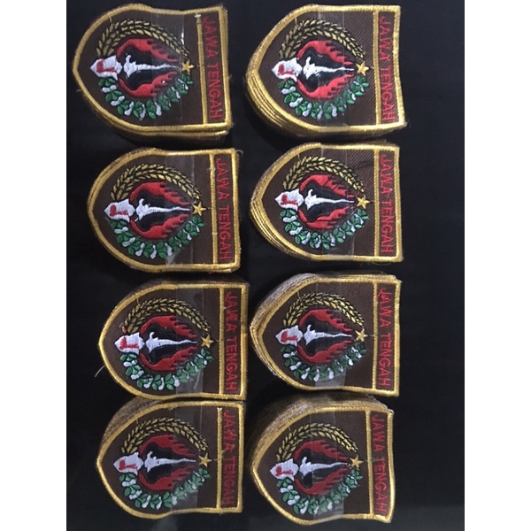 bed jateng jawa tengah pramuka bordir