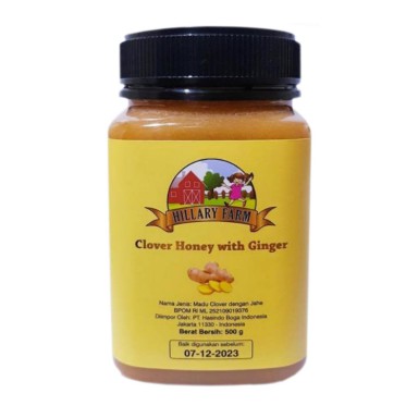 Hillary Farm Clover Honey With Ginger Madu Jahe Alami BPOM