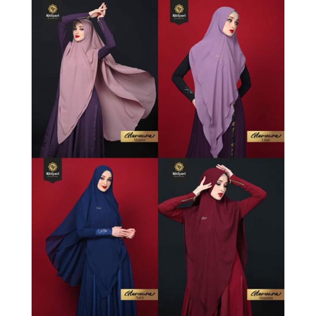 Glamoura khimar original ritz syari