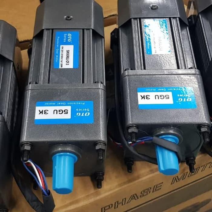 Motor Listrik / Paket Motor Induksi Ac 1Ph 90W 140Rpm +Gearbox+Digital Controller