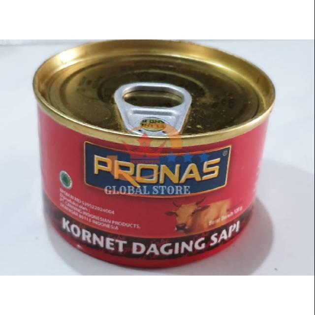 

Pronas kornet daging sapi 120gr/50gr