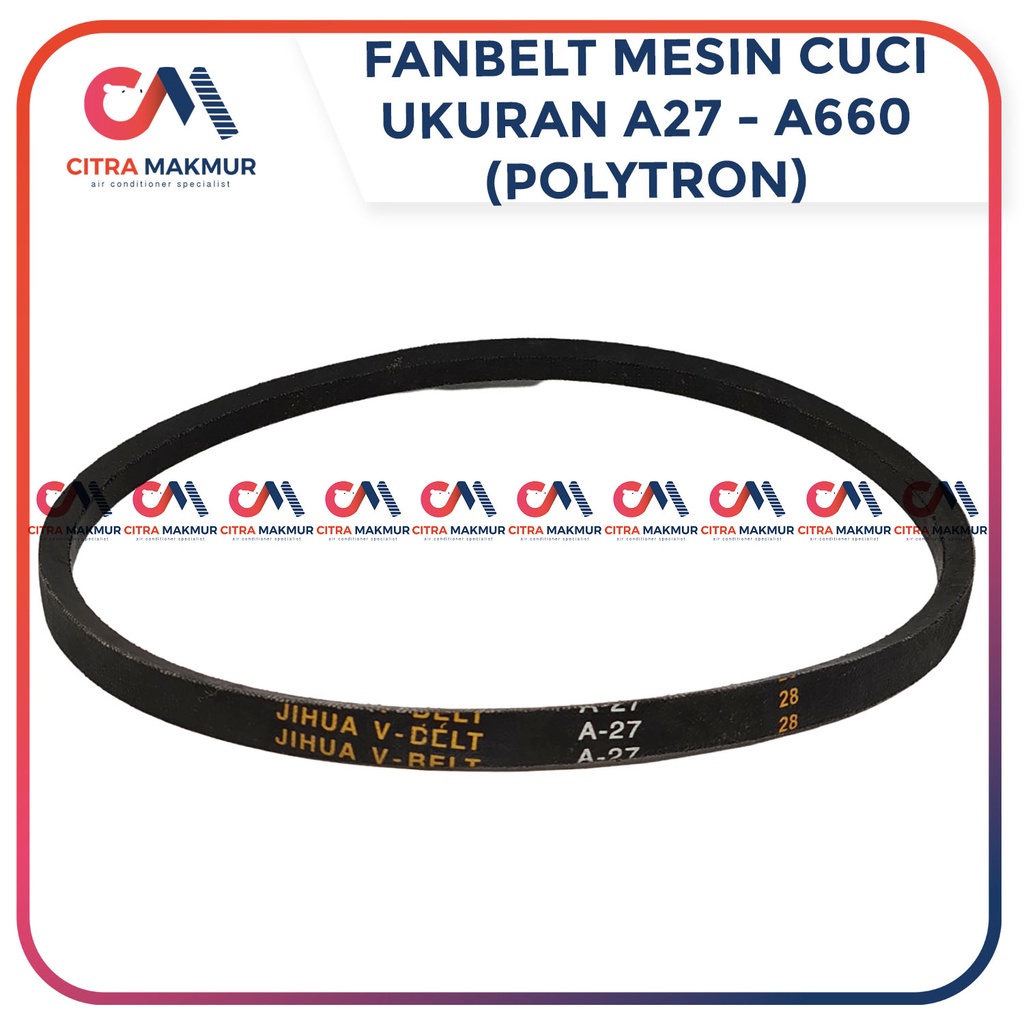 Vanbelt A27 Mesin Cuci Polytron 2 tabung Fanbelt Fan belt A 27 A 660