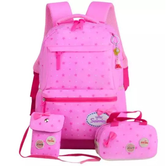 Tas Ransel Sekolah Backpack Wanita Tas Murah Ransel | Ransel Polka Bintang