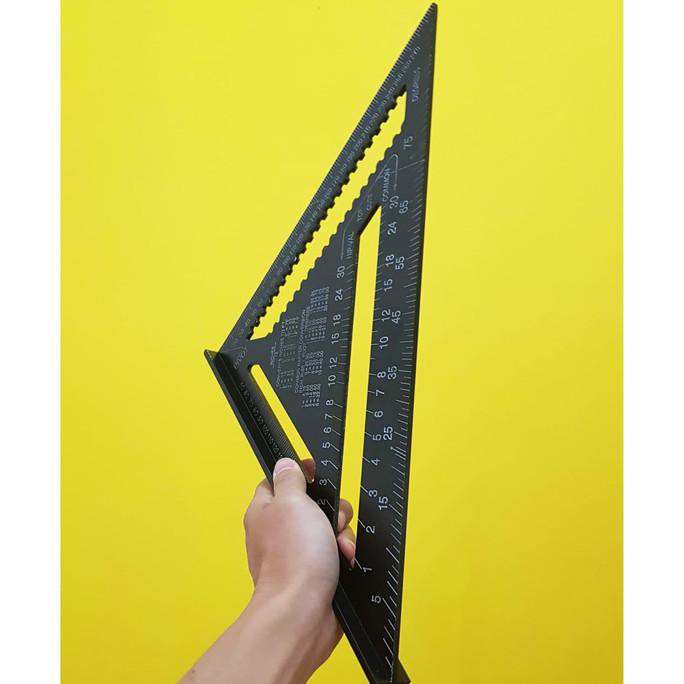 

٭ Speed Square 12 Inch Besar 30Cm Penggaris Segitiga Woodworking Tukang ✪