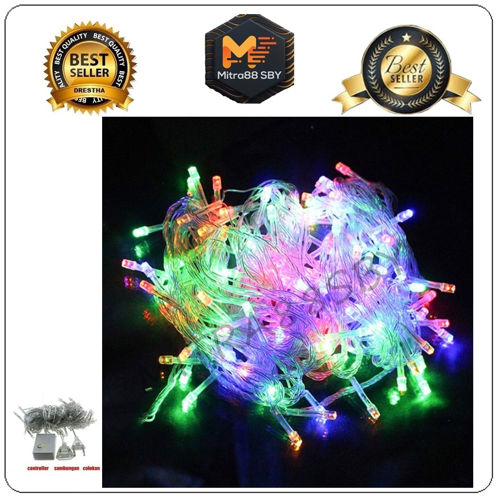 Mitra88sby lampu natal hias ( lampu tumblr ) 100led 10m kurleb packing box atau kotak