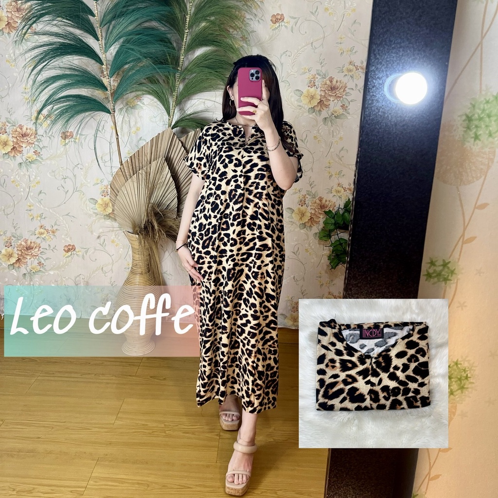 PART1 NCDY HOMEWEAR DASTER PANJANG SEMATA KAKI LD 130cm BUSUI FRIENDLY JUMBO-Leo coffe