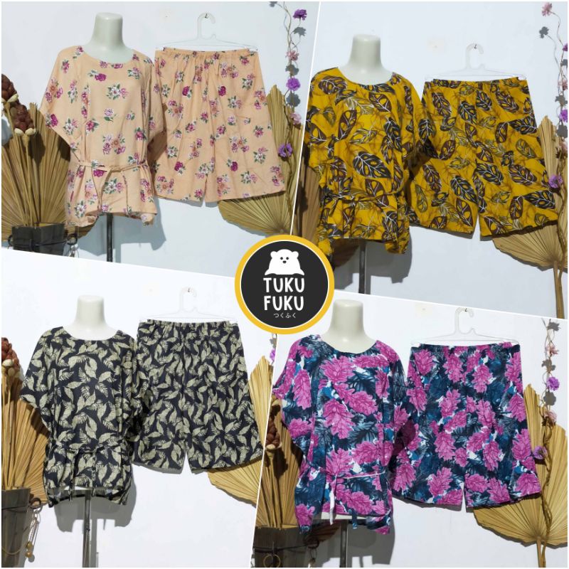 Setelan Piyama Jumbo Rayon Kringkel/ Baju Tidur Wanita/ Piyama Bali/ Rayon Kringkel Bali/ Baju Tidur