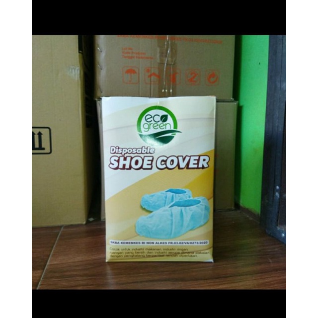 cover shoes/pelindung kaki/pelindung sepatu Ecogreen putih murah