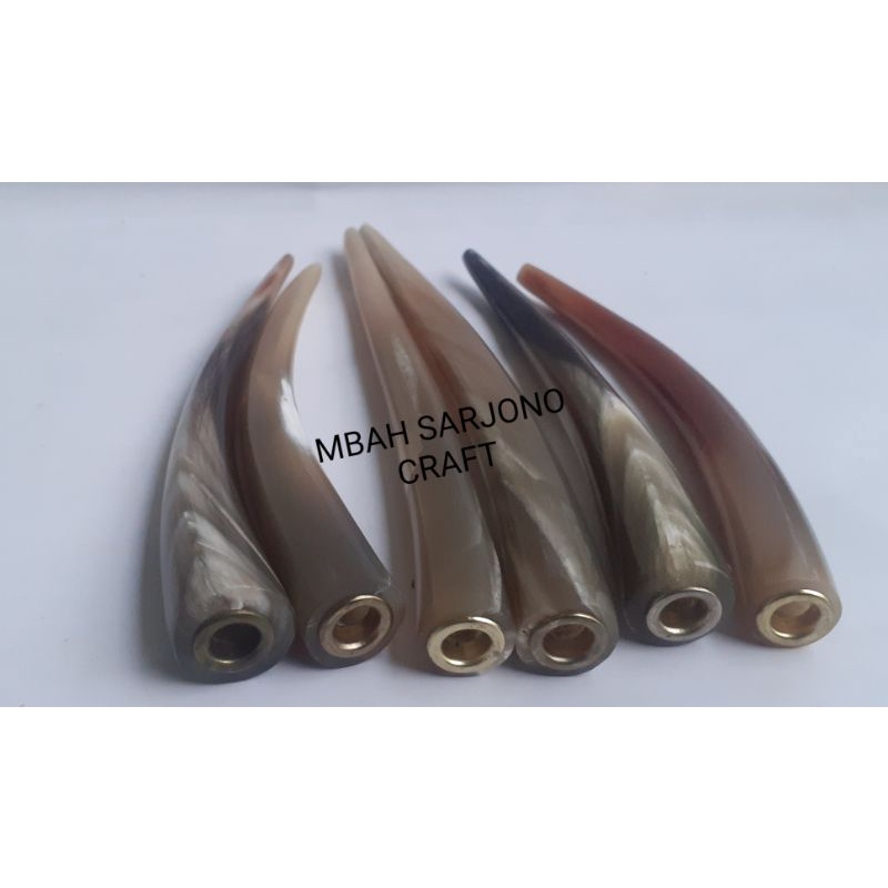 Pipa Once Tanduk Kerbau Bule Super 15-16cm/Cangklong Pipe/Once Tanduk Bule/Pipa Tanduk Bule/Talang A